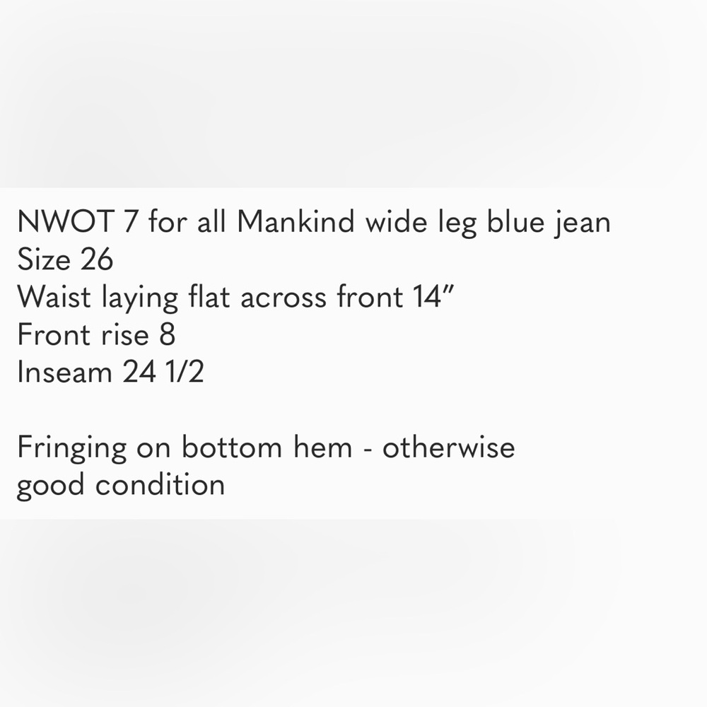 7 for all Mankind Jeans Crop Dojo sz 26 - Picture 7 of 7